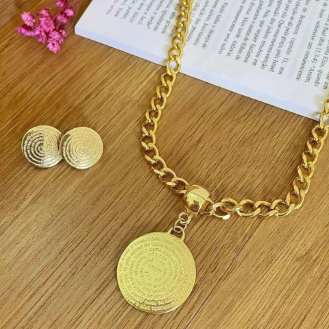 Conjunto medalhão Pai Nosso