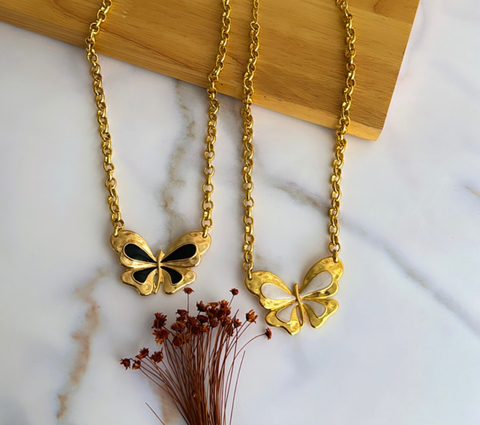 Colar borboleta luxo