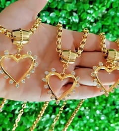 Colar stone heart