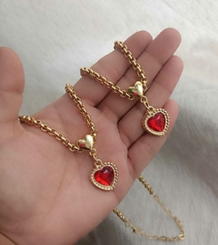 Conjunto coração vitral - comprar online