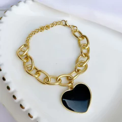 Pulseira correntaria coração - comprar online