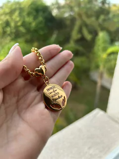 Colar Entrego Confio frente e verso