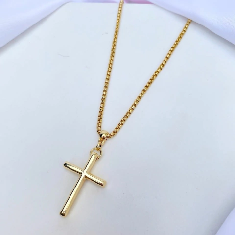 colar veneziana cruz