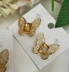 Brinco pedraria borboleta