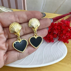 Brinco concha coração - comprar online