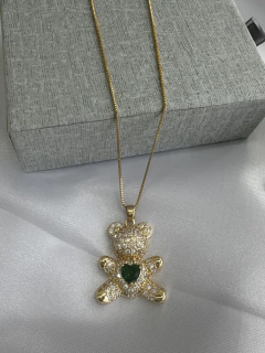 Colar zircônia ursinho na internet