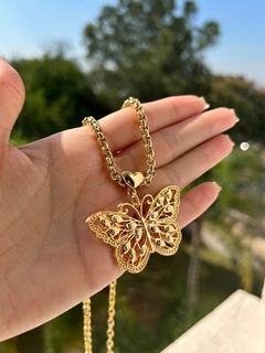 Colar linda borboleta