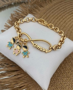 Pulseira filhos infinito - comprar online