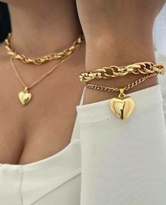 Conjunto coração duplo