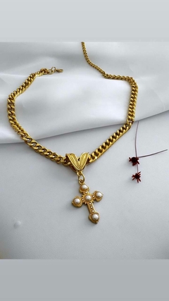 Colar cruz luxo - comprar online