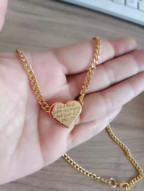 Colar Lamour frente e verso