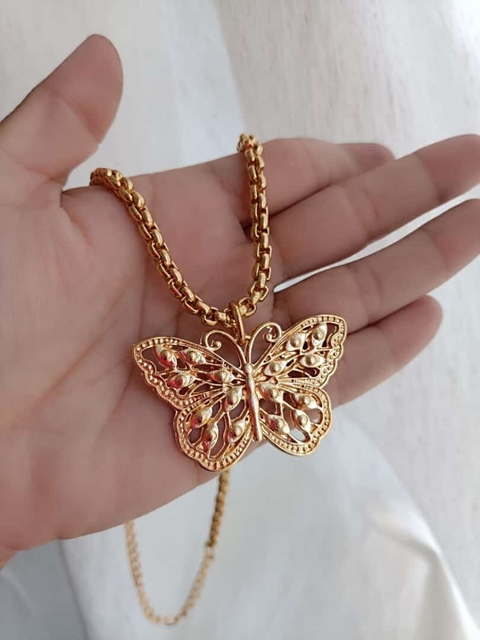 Colar borboleta elo simples