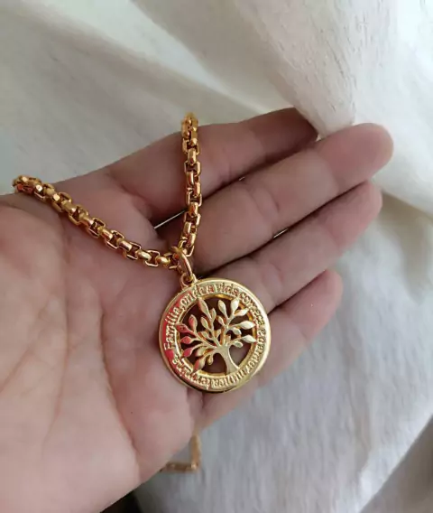 Colar árvore da vida elo simples