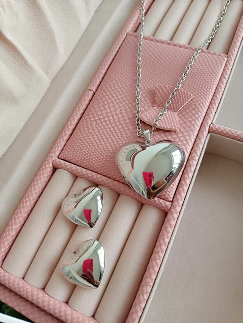 Conjunto coração delicatta