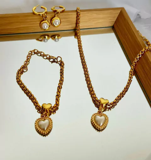 Conjunto coração de mãe