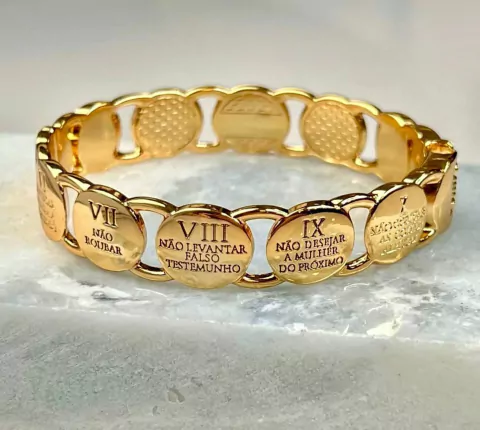 Bracelete romanos verniz italiano