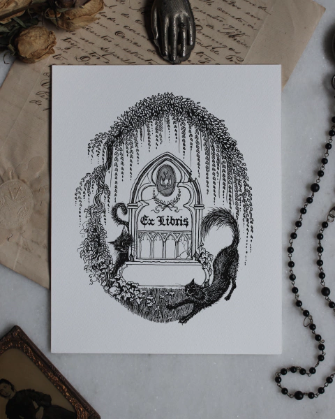 "Ex Libris"- Art Print