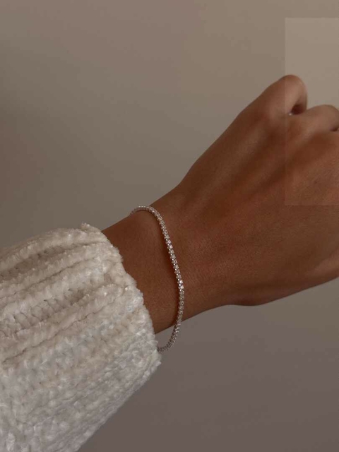 PULSEIRA CRISTAL MINI PRATA - comprar online