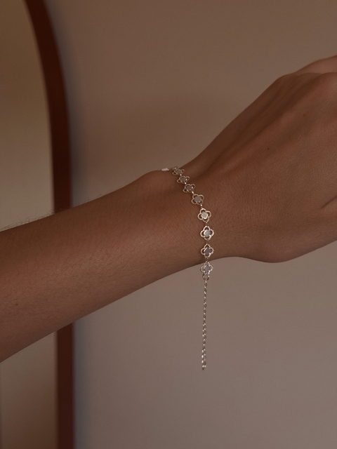 PULSEIRA MEDALHA TREVO INFANTIL