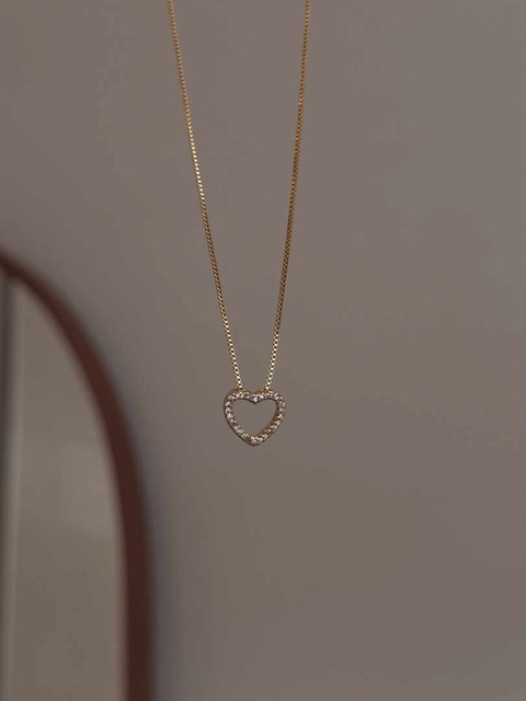 COLAR CORAÇÃO CRAV VAZADO