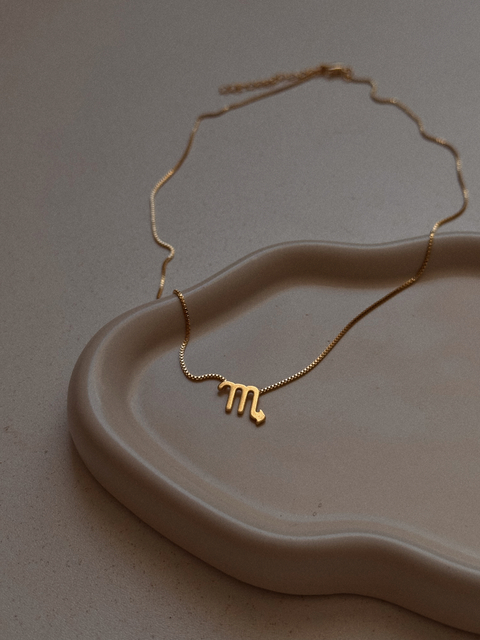 COLAR SIGNO ESCORPIÃO OURO - comprar online