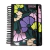 Agenda diaria 2026 Mooving modelo Garden con diseño floral colorido y funda negra con elástico