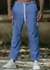 CALÇA LINHO CARGO - AZUL