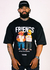 CAMISA OVERSIZED NARCISOS AMIZADE - PRETA - comprar online