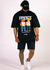 CAMISA OVERSIZED NARCISOS AMIZADE - PRETA na internet