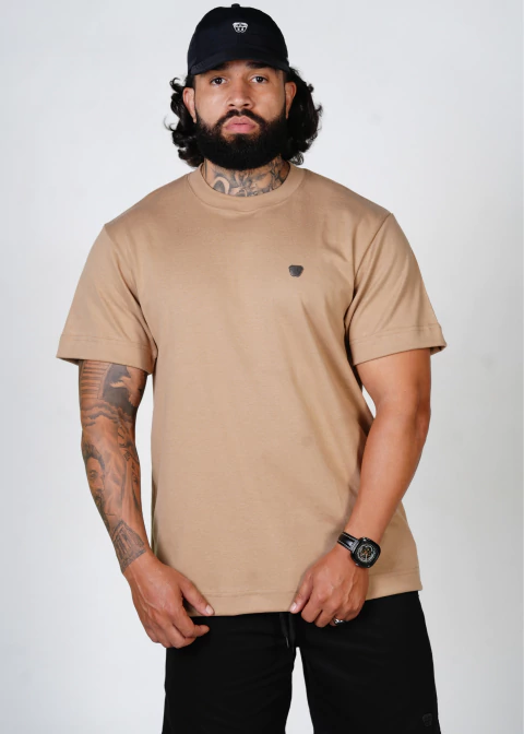 CAMISA REGULAR MINIMAL PATCH - BEGE - comprar online