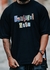 CAMISA OVERSIZED NARCISOS COLAGEM - PRETA na internet