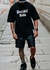 CAMISA OVERSIZED NARCISOS COLAGEM - PRETA - loja online