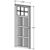 puerta aluminio 1/4 vidrio acanalada 80 derecha en internet