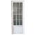 puerta aluminio 3/4 vidrio acanalada 80 izquierda