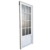 puerta aluminio 3/4 vidrio acanalada 80 izquierda - comprar online