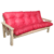 futon cama rojo - comprar online