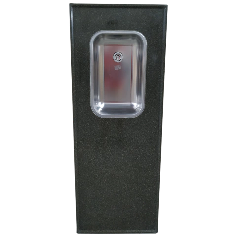 mesada de fibra 1,60 negra