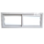 ventana corrediza simple vidrio entero 100x040