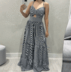 Vestido Mandy preto (listrado)