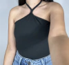 Blusa frente unica preta
