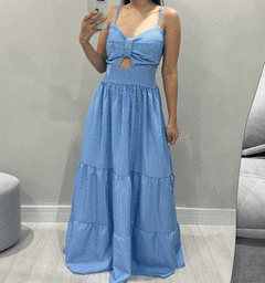 Vestido Mandy azul (listrado) - comprar online