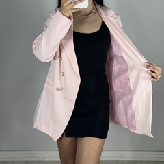 Blazer Celeste forrado Rosa - comprar online