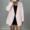 Blazer Celeste forrado Rosa