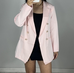 Blazer Celeste forrado Rosa
