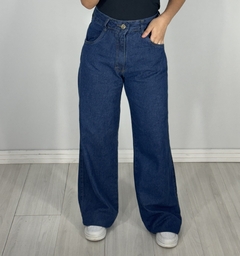 Wide leg lavagem escura