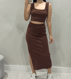 Conjunto LIz marrom