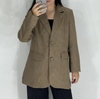 Blazer charlotte marrom (forrado e estruturado)