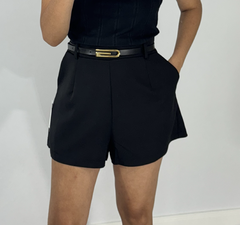 Shorts alfaiataria c/ cinto preto - comprar online