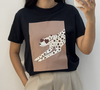 T shirt Dalmata preta
