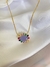Colar princesa cravejado com zircônias banhado a ouro 18k